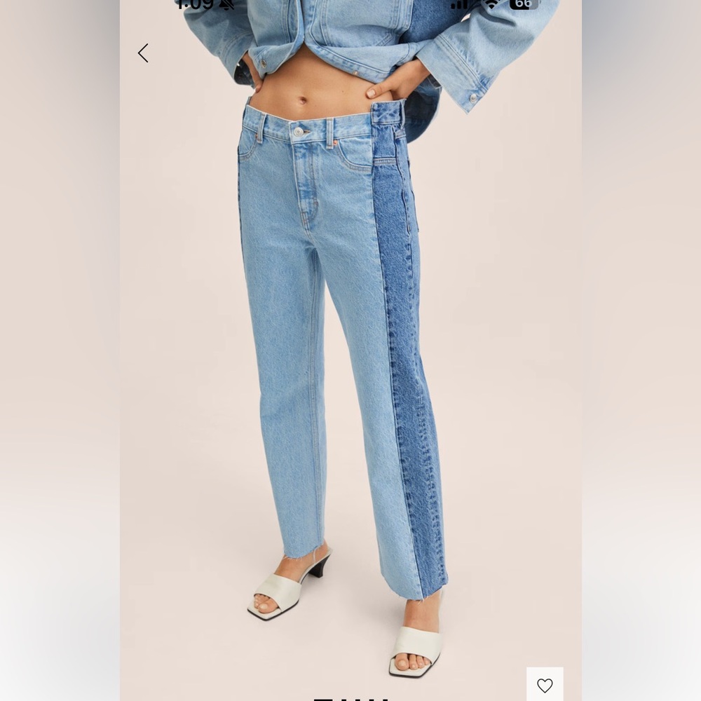 Women's Two-Tone Blue Jeans